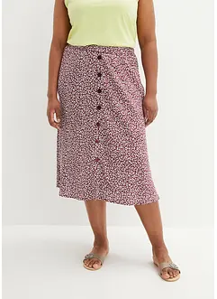 Midi-Viskoserock mit Taschen, bonprix Midi-Viskoserock mit Taschen, bonprix