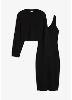 Gestricktes Kleiderset (2-tlg. Set), bonprix Gestricktes Kleiderset (2-tlg. Set), bonprix