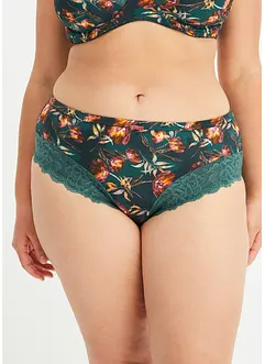 Maxislip mit zarter Spitze (2er Pack), bonprix Maxislip mit zarter Spitze (2er Pack), bonprix