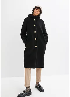 Teddymantel mit Kapuze und Taschen, bonprix Teddymantel mit Kapuze und Taschen, bonprix