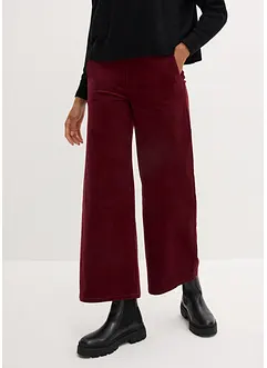 Pantalon en velours côtelé, taille haute élastiquée, bonprix Pantalon en velours côtelé, taille haute élastiquée, bonprix