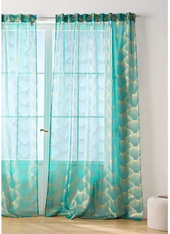 Gardine mit recyceltem Polyester mit Glanz Druck (1er Pack), bonprix Gardine mit recyceltem Polyester mit Glanz Druck (1er Pack), bonprix