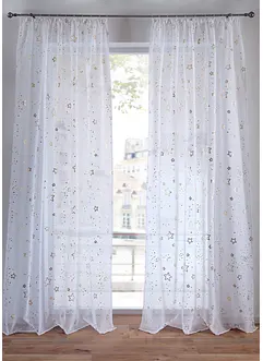 Gardine mit Glanz Sternen (1er Pack), bonprix Gardine mit Glanz Sternen (1er Pack), bonprix