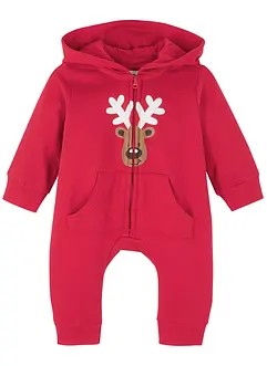 Baby Sweat Overall mit Weihnachtsmotiv aus Bio Baumwolle, bonprix Baby Sweat Overall mit Weihnachtsmotiv aus Bio Baumwolle, bonprix
