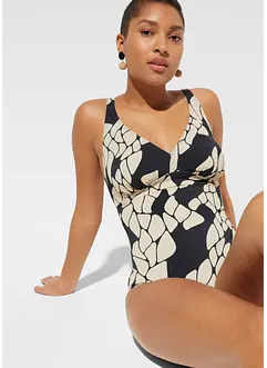 Light Shape-Badeanzug mit V-Ausschnitt, bonprix Light Shape-Badeanzug mit V-Ausschnitt, bonprix