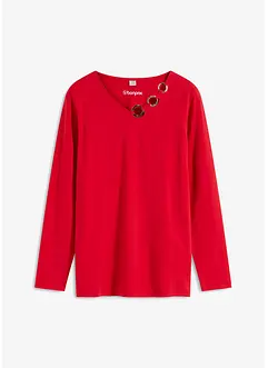 Langarmshirt mit Ösen, bonprix Langarmshirt mit Ösen, bonprix