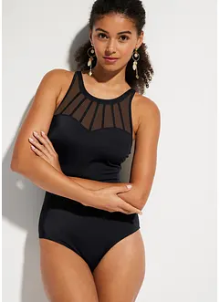 Medium Shape-Badeanzug mit transparentem Mesh, bonprix Medium Shape-Badeanzug mit transparentem Mesh, bonprix