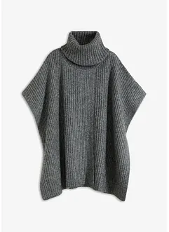 Poncho-Pullover mit Wollanteil, bonprix Poncho-Pullover mit Wollanteil, bonprix