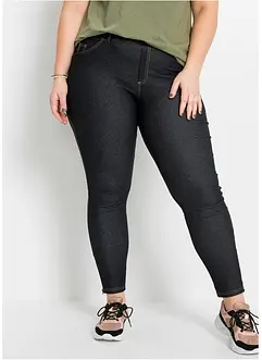 Legging aspect jean avec bas de jambes zippés, bonprix Legging aspect jean avec bas de jambes zippés, bonprix