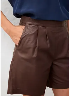Leder-Shorts aus Lammnappa, bonprix Leder-Shorts aus Lammnappa, bonprix