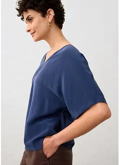 Shirt mit Seidenanteil und Webeinsatz, bonprix Shirt mit Seidenanteil und Webeinsatz, bonprix