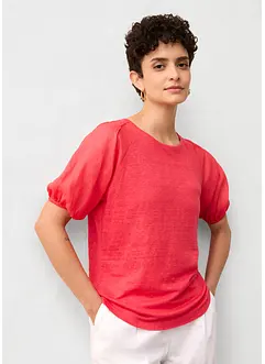 Leinen-Shirt mit Ballonärmeln, bonprix Leinen-Shirt mit Ballonärmeln, bonprix