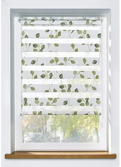 Doppelrollo mit Blätter Druck, bonprix Doppelrollo mit Blätter Druck, bonprix
