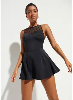 Robe de bain sculptante avec mesh transparent, maintien fort, bonprix Robe de bain sculptante avec mesh transparent, maintien fort, bonprix