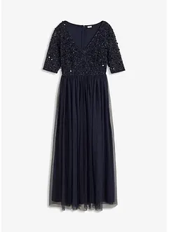 Abendkleid aus zartem Tüll mit Paillettenstickerei, bonprix Abendkleid aus zartem Tüll mit Paillettenstickerei, bonprix