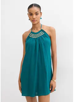 Trägerkleid aus strukturiertem Crinkle, bonprix Trägerkleid aus strukturiertem Crinkle, bonprix