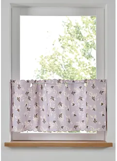 Scheibengardine aus Bio Baumwolle mit Blütendruck, bonprix Scheibengardine aus Bio Baumwolle mit Blütendruck, bonprix