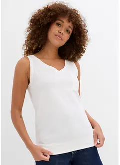 Tanktop aus reiner Bio-Baumwolle (2er Pack), bonprix Tanktop aus reiner Bio-Baumwolle (2er Pack), bonprix