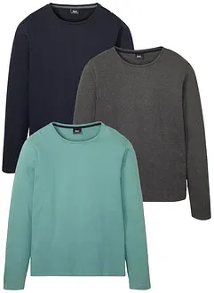 Langarmshirt (3er Pack), bonprix Langarmshirt (3er Pack), bonprix