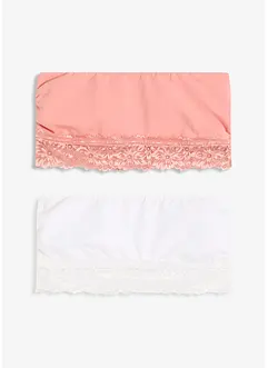 Bandeau-BH mit Bio-Baumwolle (2er Pack), bonprix Bandeau-BH mit Bio-Baumwolle (2er Pack), bonprix