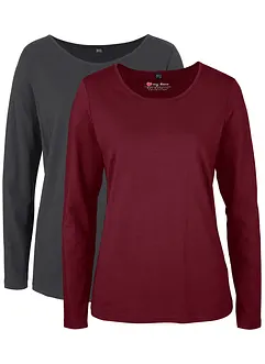 Langarmshirt (2er Pack), bonprix Langarmshirt (2er Pack), bonprix