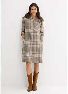 Robe-chemise 100% coton, bonprix Robe-chemise 100% coton, bonprix