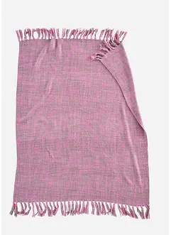 Plaid chaud avec des franges, bonprix Plaid chaud avec des franges, bonprix