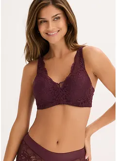 Schalen-BH mit gepolsterten Trägen und zarter Spitze, bonprix Schalen-BH mit gepolsterten Trägen und zarter Spitze, bonprix