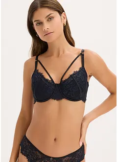 Soutien-gorge à coques avec dentelle à franges, bonprix Soutien-gorge à coques avec dentelle à franges, bonprix