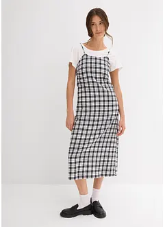 Robe à fines bretelles en flanelle 100% coton, bonprix Robe à fines bretelles en flanelle 100% coton, bonprix