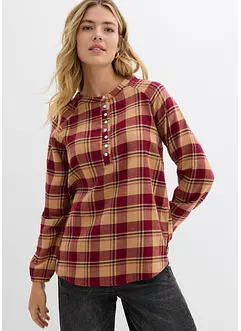 Blouse longue en flanelle, bonprix Blouse longue en flanelle, bonprix