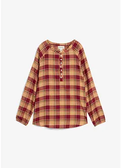 Tunikabluse aus Flanell, bonprix Tunikabluse aus Flanell, bonprix