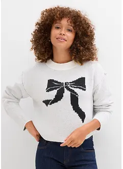 Strickpullover mit Schleife, bonprix Strickpullover mit Schleife, bonprix