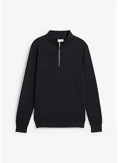 Sweatshirt mit Troyerkragen aus reiner Bio-Baumwolle, bonprix Sweatshirt mit Troyerkragen aus reiner Bio-Baumwolle, bonprix