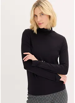 Rollkragenshirt mit dekorativen Knöpfen, bonprix Rollkragenshirt mit dekorativen Knöpfen, bonprix