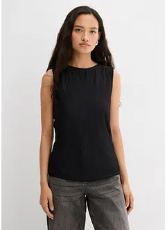 Top sans manches aspect froissé, bonprix Top sans manches aspect froissé, bonprix
