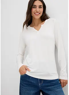 T-shirt manches longues en viscose extensible, bonprix T-shirt manches longues en viscose extensible, bonprix
