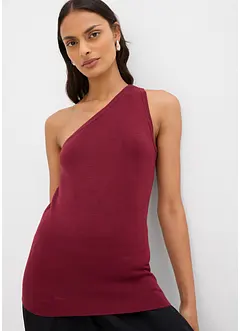 Top en maille asymétrique en viscose mélangée, bonprix Top en maille asymétrique en viscose mélangée, bonprix