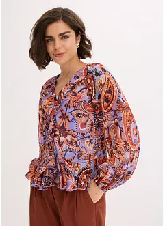 Chiffonbluse mit Volants, bonprix Chiffonbluse mit Volants, bonprix