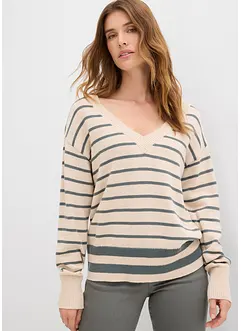 Pull en coton mélangé, bonprix Pull en coton mélangé, bonprix