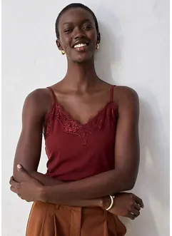 Top avec laine et dentelle, bonprix Top avec laine et dentelle, bonprix