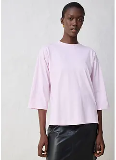 Trapezförmiges Shirt mit Seidenanteil, bonprix Trapezförmiges Shirt mit Seidenanteil, bonprix