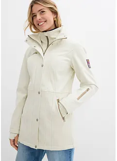 Longue parka en softshell extensible et déperlant, bonprix Longue parka en softshell extensible et déperlant, bonprix