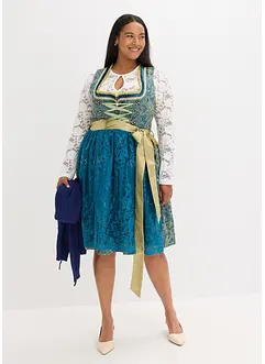 Dirndl mit Pailletten Schürze (2-tlg.Set), bonprix Dirndl mit Pailletten Schürze (2-tlg.Set), bonprix