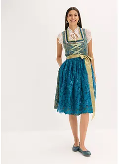 Dirndl avec tablier à sequins (ens. 2 pces), bonprix Dirndl avec tablier à sequins (ens. 2 pces), bonprix