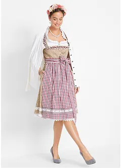 Dirndl mit Schürze, knieumspielend (2-tlg. Set), bonprix Dirndl mit Schürze, knieumspielend (2-tlg. Set), bonprix
