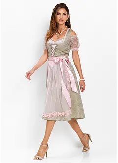 Dirndl mit Perlen (2-tlg.Set), bonprix Dirndl mit Perlen (2-tlg.Set), bonprix