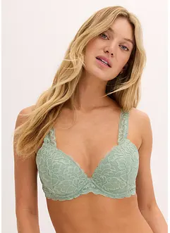 Soutien-gorge à coques et dentelle florale, bonprix Soutien-gorge à coques et dentelle florale, bonprix