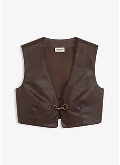 Lederimitat-Weste im Used-Look, bonprix Lederimitat-Weste im Used-Look, bonprix