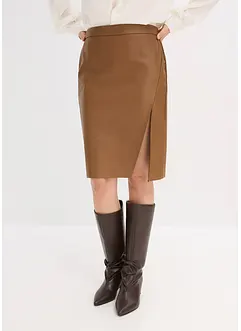 Bleistiftrock aus Lederimitat, bonprix Bleistiftrock aus Lederimitat, bonprix